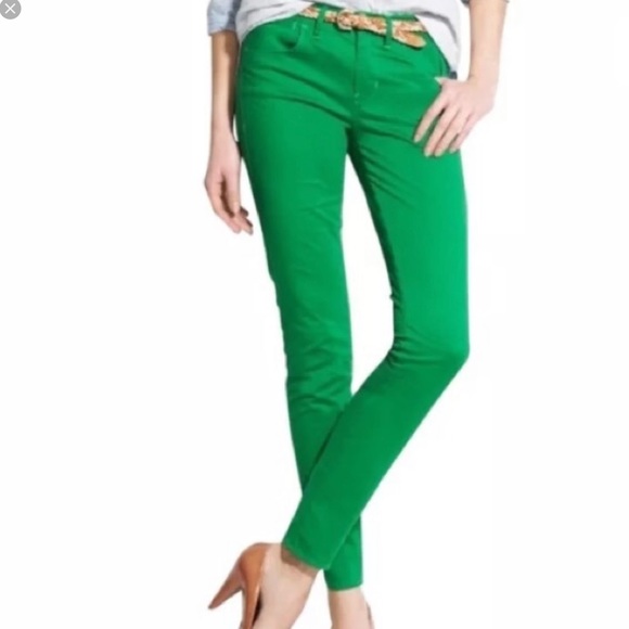 MADEWELL Green Skinny Corduroy Pants Size 26 - Picture 2 of 8